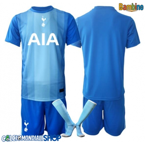 Maglie da calcio Tottenham Hotspur Portiere Seconda Maglia Bambino 2025-26 Manica Corta + Pantaloni corti)